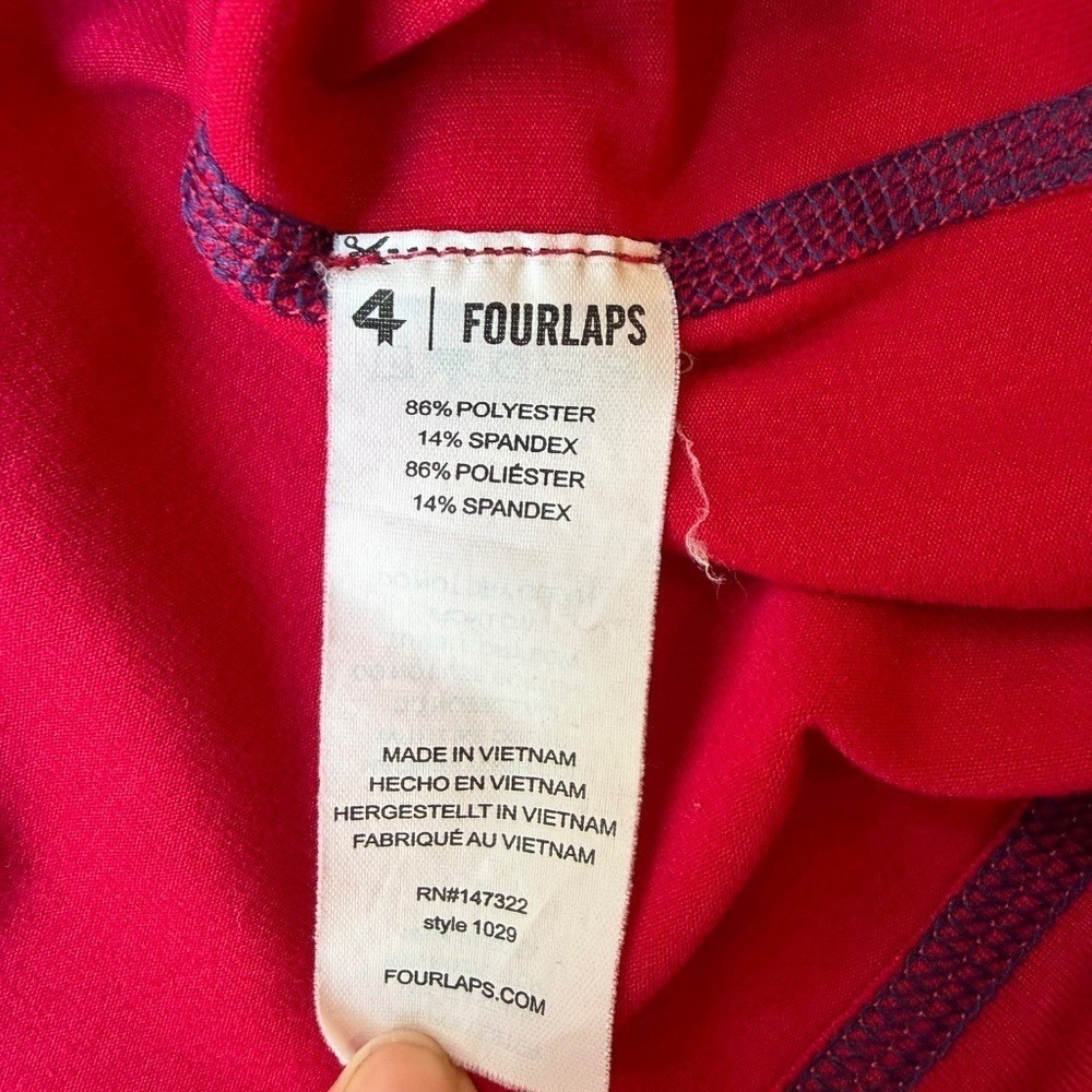 Fourlaps x Peloton 1/4 Zip Women M Pink Pullover Activewear Gorpcore Running - Picture 6 of 8